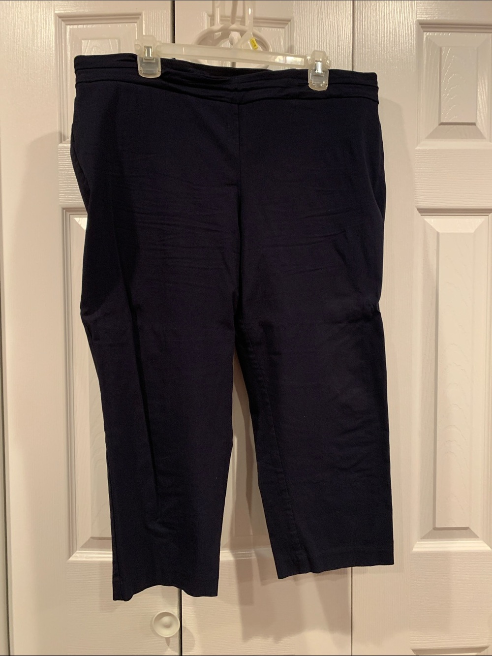 Women’s Navy Capri Pants - Classic Pull-On Style